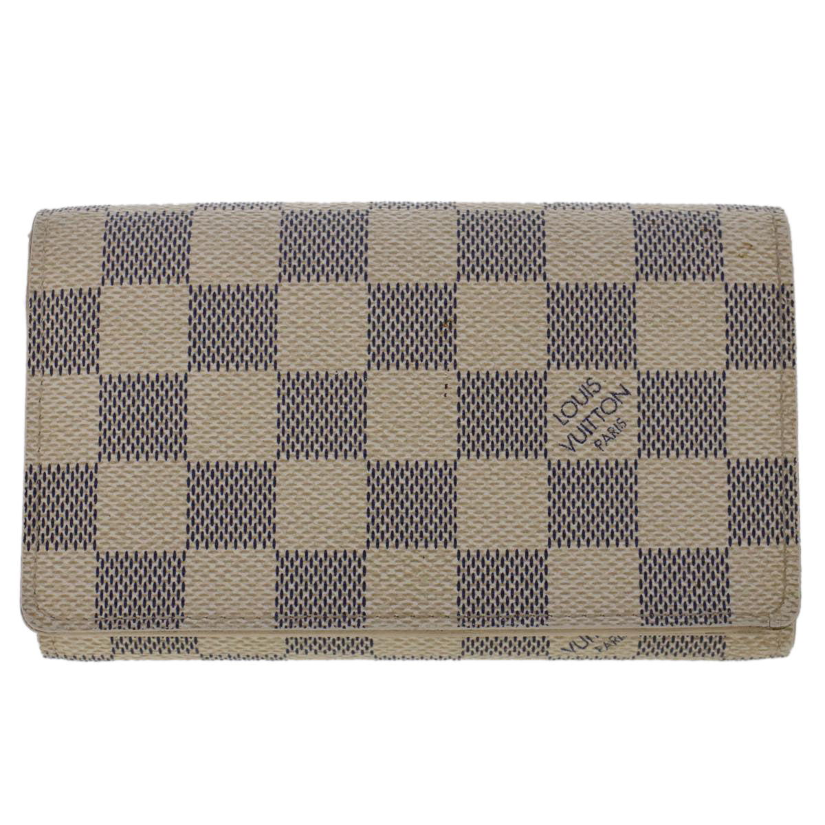 LOUIS VUITTON Damier Azur Portefeuille Tresol Wallet N61744 LV Auth 49193