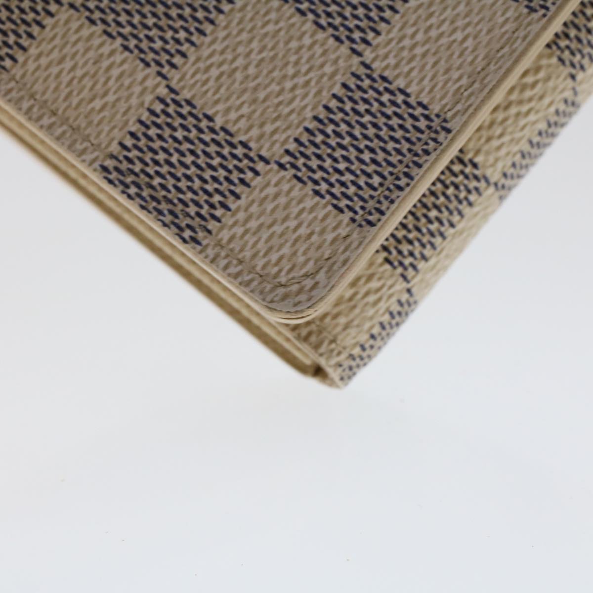 LOUIS VUITTON Damier Azur Portefeuille Tresol Wallet N61744 LV Auth 49193