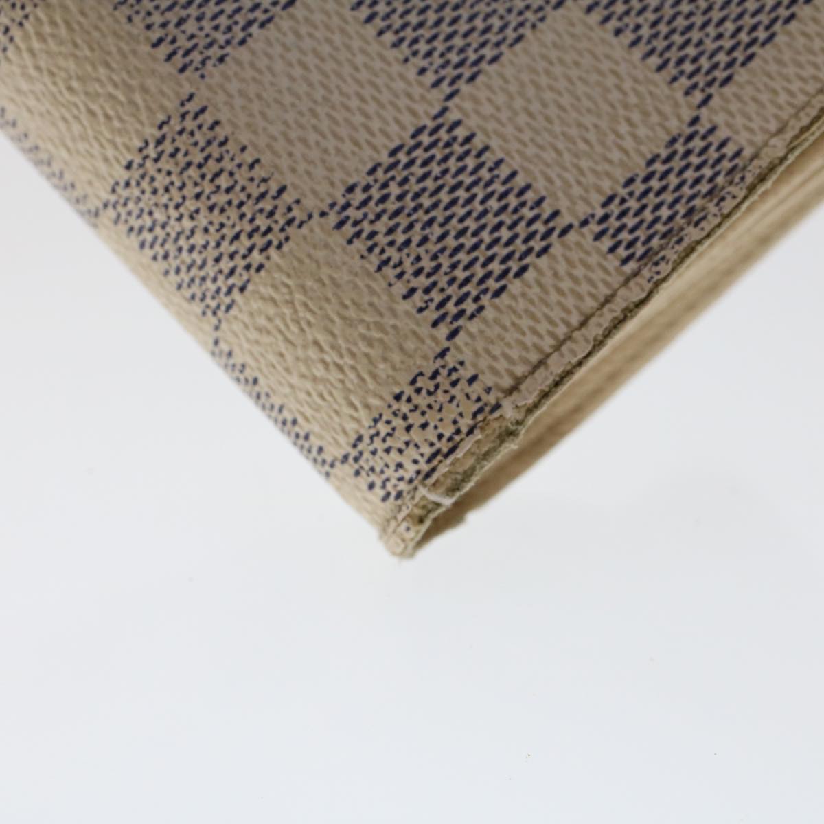 LOUIS VUITTON Damier Azur Portefeuille Alexandra Wallet N63068 LV Auth 49324