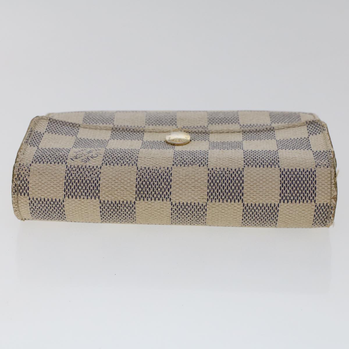 LOUIS VUITTON Damier Azur Portefeuille Alexandra Wallet N63068 LV Auth 49324