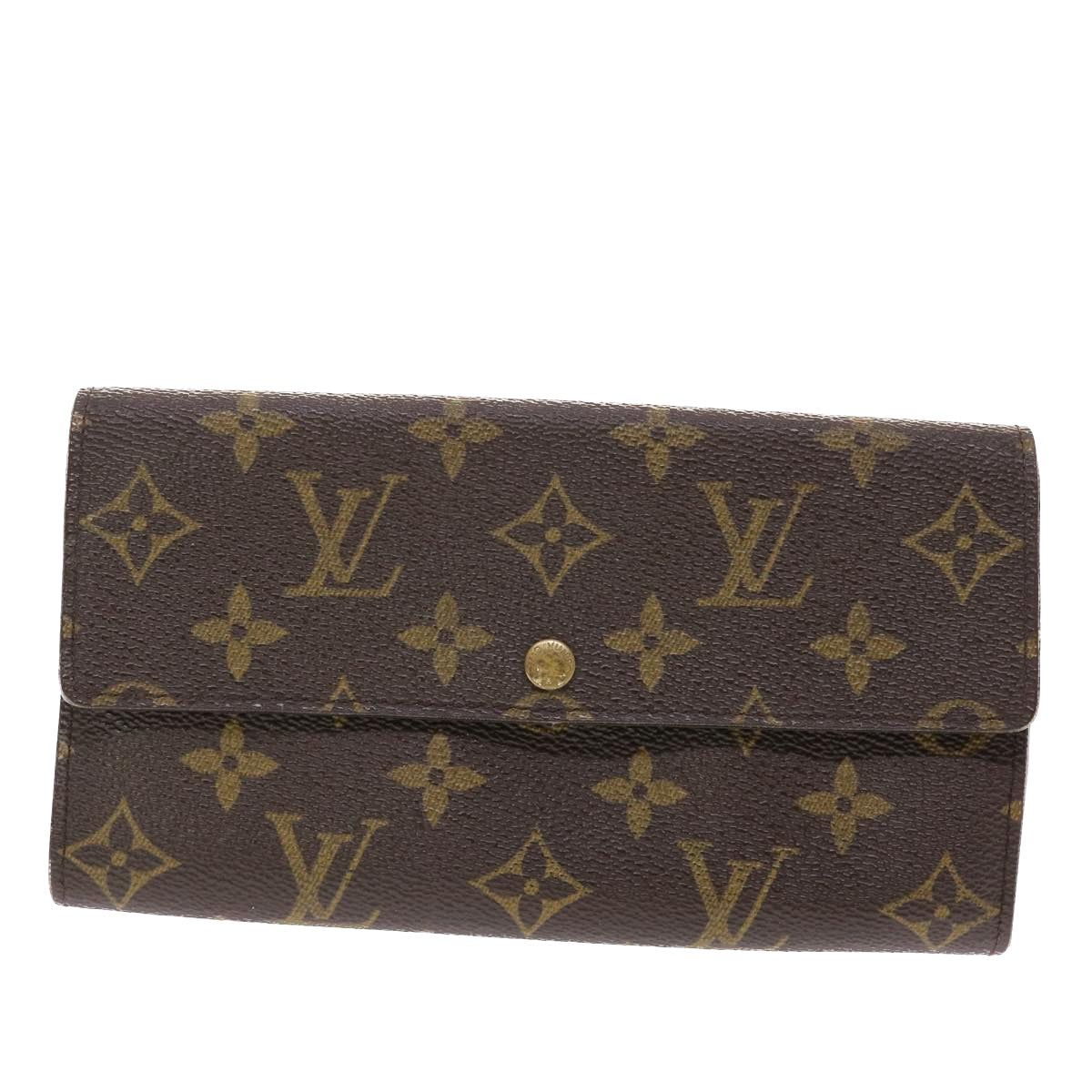 LOUIS VUITTON Monogram Portefeuille Sarah Long Wallet M60531 LV Auth 49458