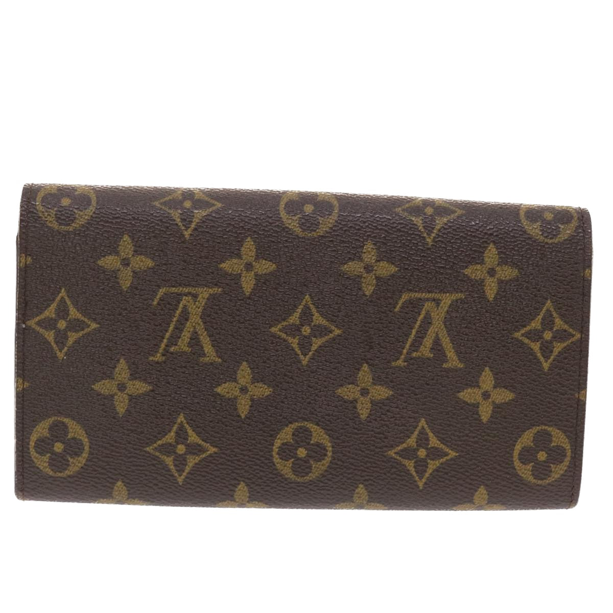 LOUIS VUITTON Monogram Portefeuille Sarah Long Wallet M60531 LV Auth 49458