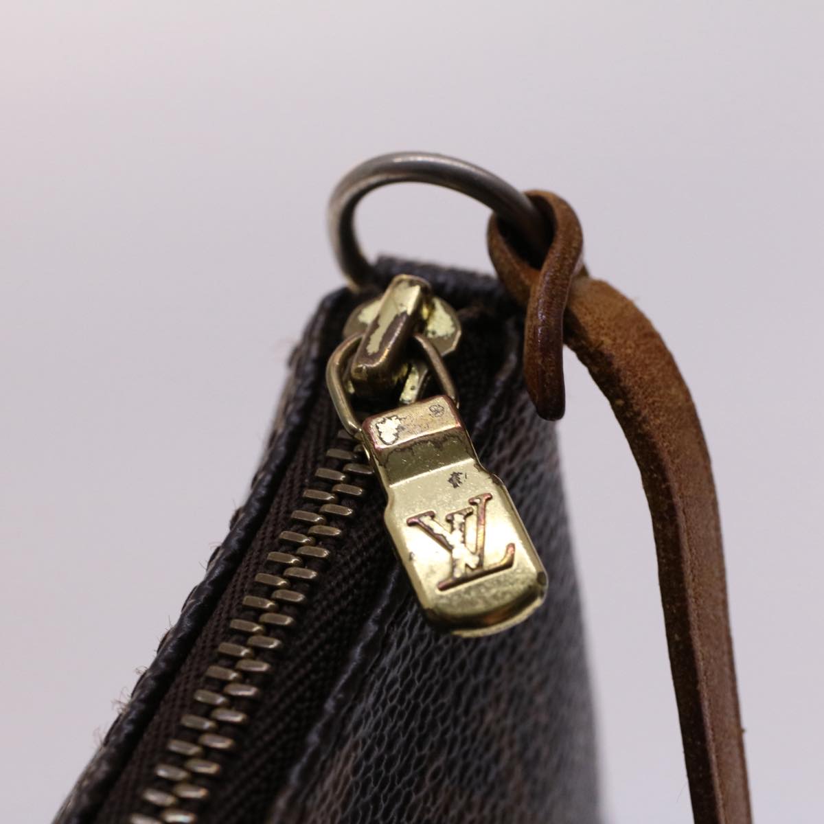 LOUIS VUITTON Monogram Pochette Accessoires Pouch M51980 LV Auth 49504