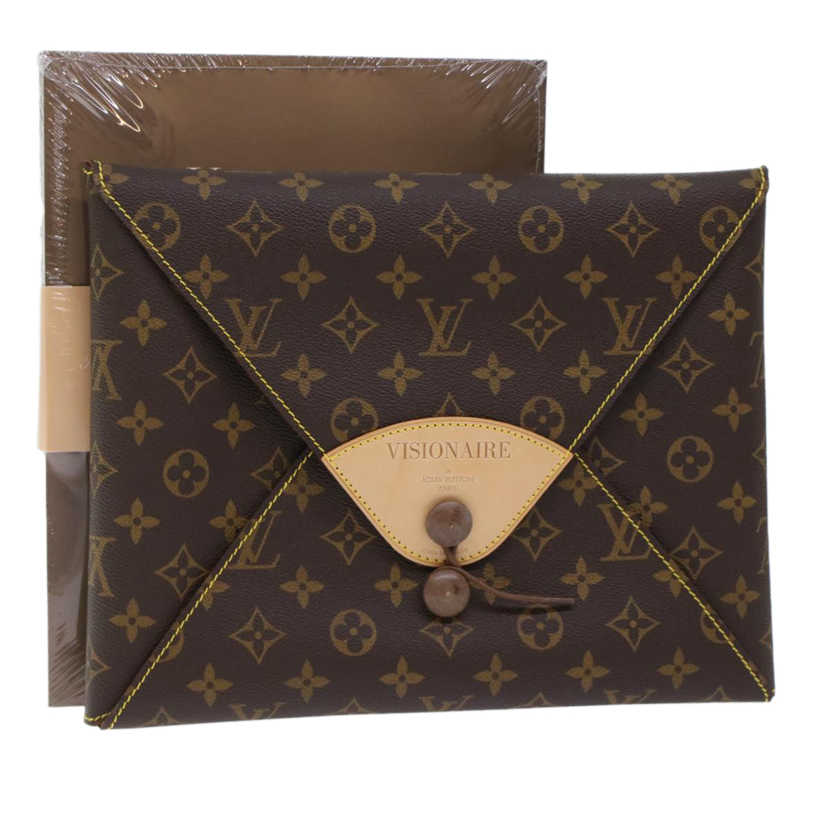 LOUIS VUITTON Monogram Visionaire Briefcase M99045 LV Auth 49525A