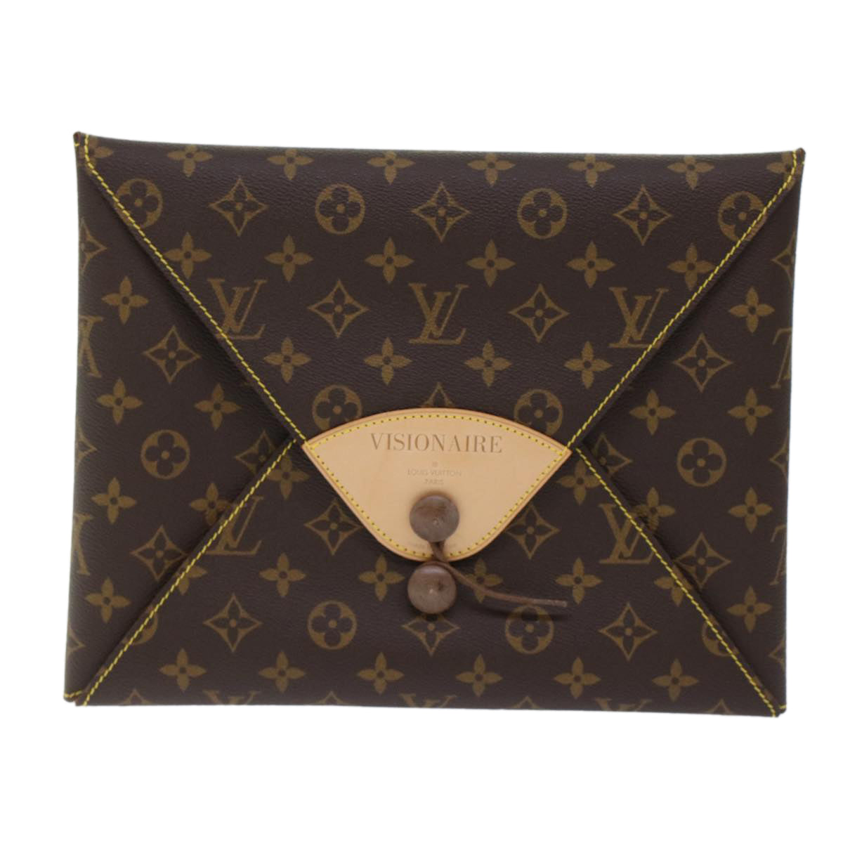 LOUIS VUITTON Monogram Visionaire Briefcase M99045 LV Auth 49525A