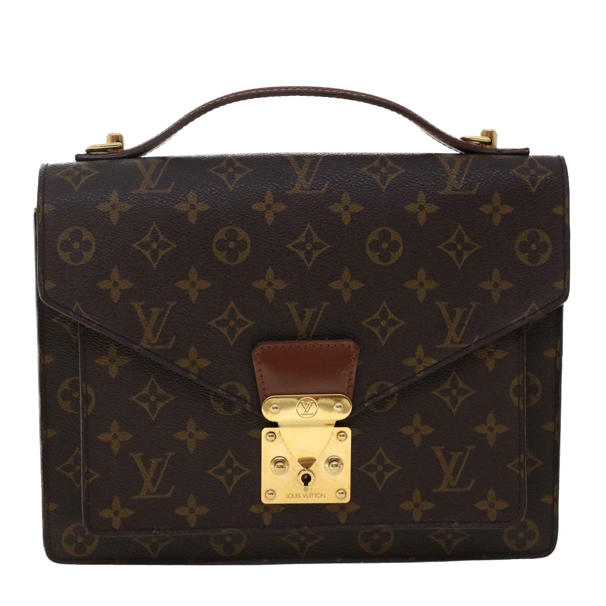 LOUIS VUITTON Monogram Monceau Hand Bag 2way M51185 LV Auth 49529