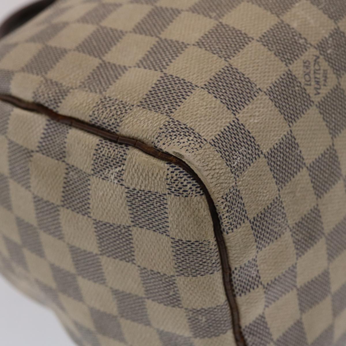 LOUIS VUITTON Damier Azur Speedy 30 Hand Bag N41533 LV Auth 49583