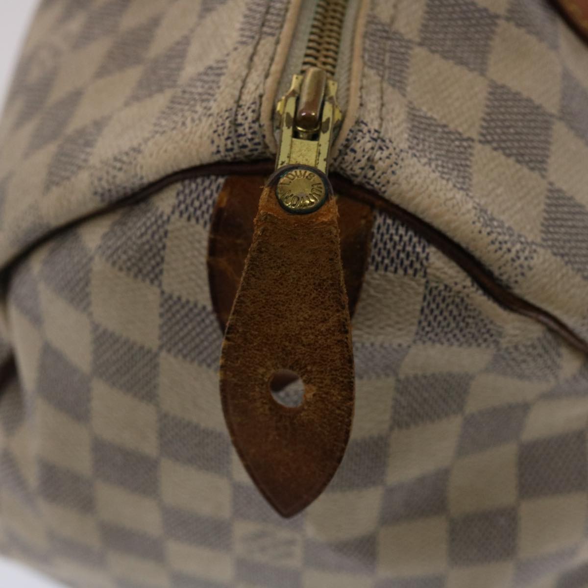 LOUIS VUITTON Damier Azur Speedy 30 Hand Bag N41533 LV Auth 49583