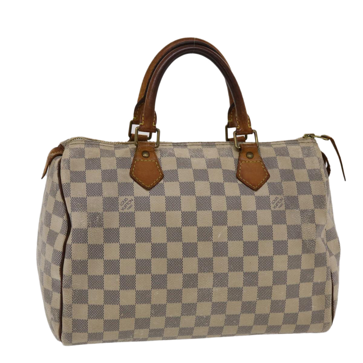 LOUIS VUITTON Damier Azur Speedy 30 Hand Bag N41533 LV Auth 49583