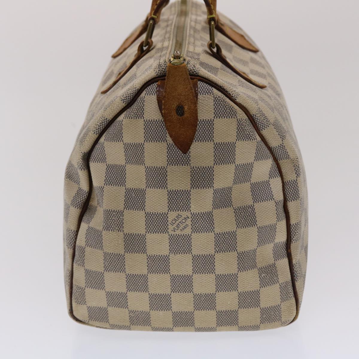 LOUIS VUITTON Damier Azur Speedy 30 Hand Bag N41533 LV Auth 49583