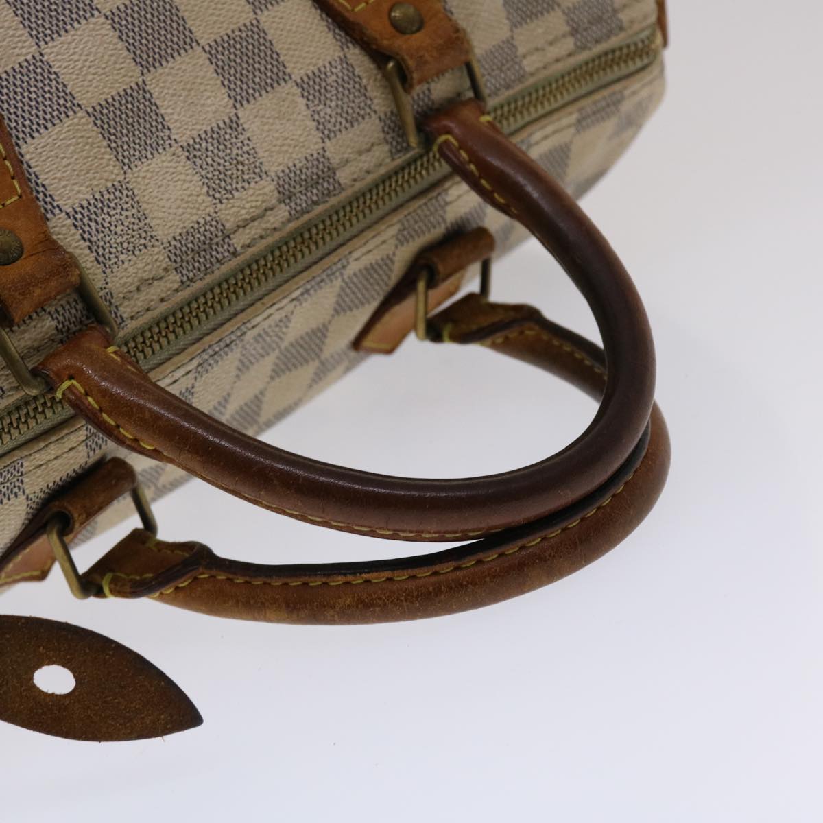 LOUIS VUITTON Damier Azur Speedy 30 Hand Bag N41533 LV Auth 49583