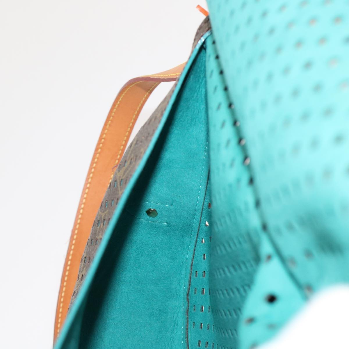 LOUIS VUITTON Monogram Perfo Saumur 30 Shoulder Bag M93998 LV Auth 49620A