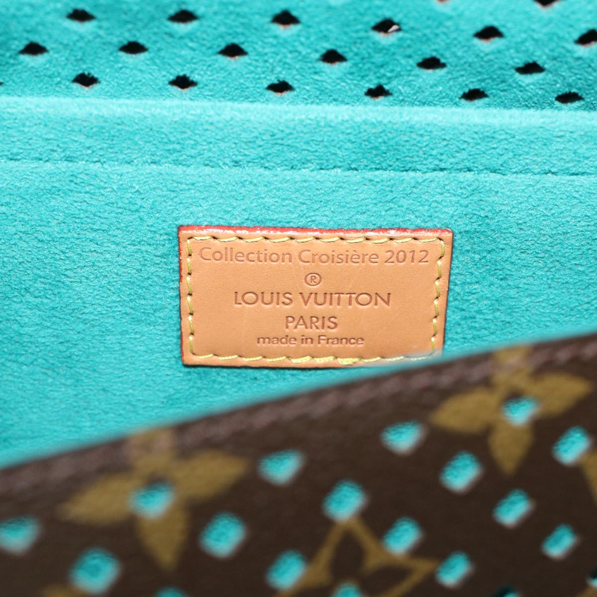 LOUIS VUITTON Monogram Perfo Saumur 30 Shoulder Bag M93998 LV Auth 49620SAV