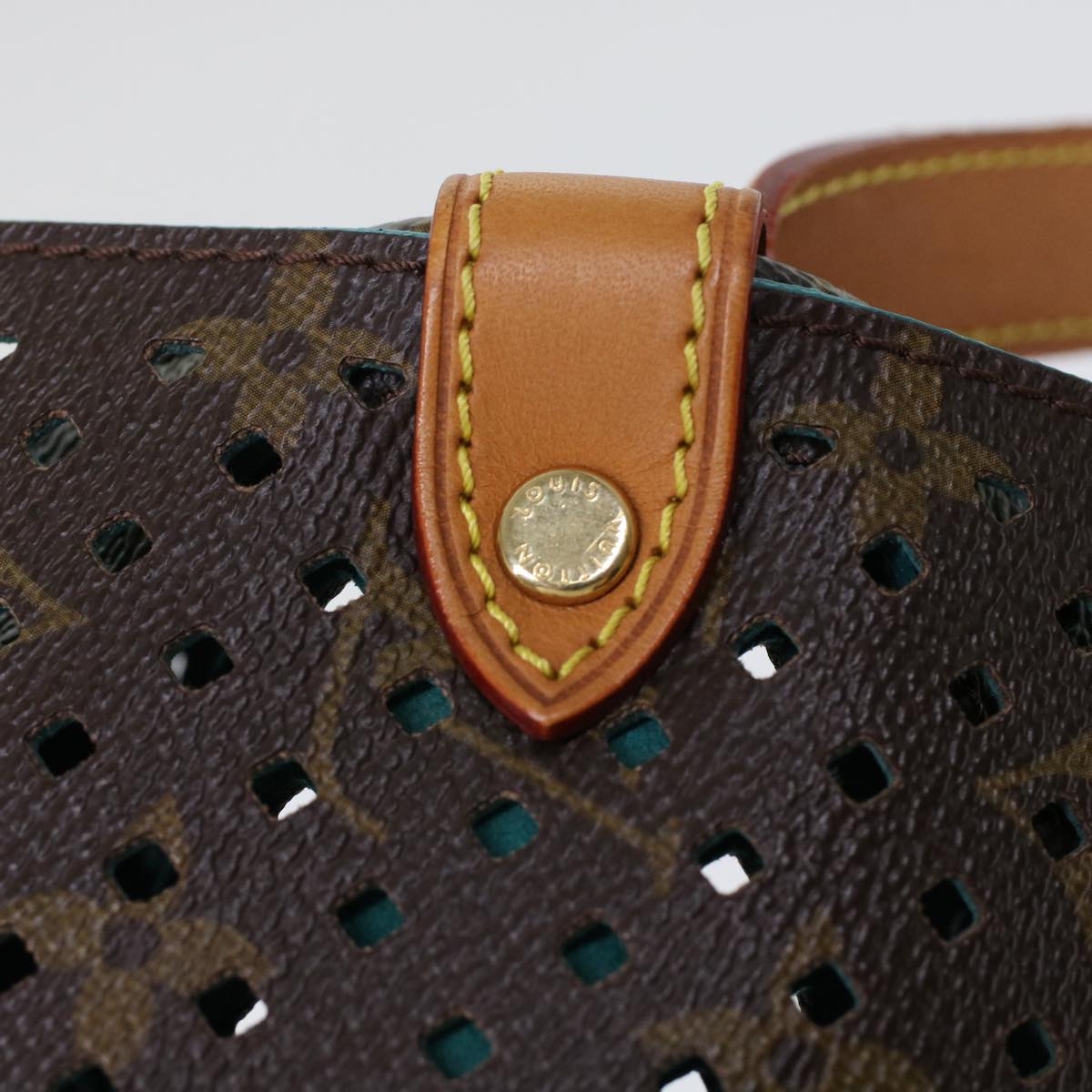 LOUIS VUITTON Monogram Perfo Saumur 30 Shoulder Bag M93998 LV Auth 49620SAV