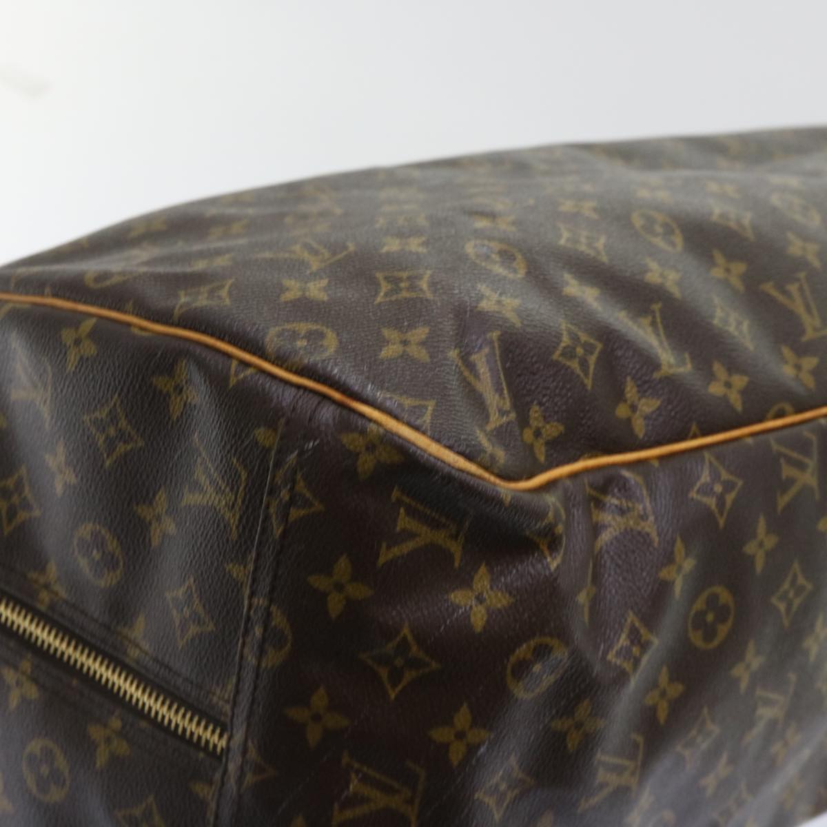 LOUIS VUITTON Monogram Sac Plein Air Long Boston Bag M41440 LV Auth 49621