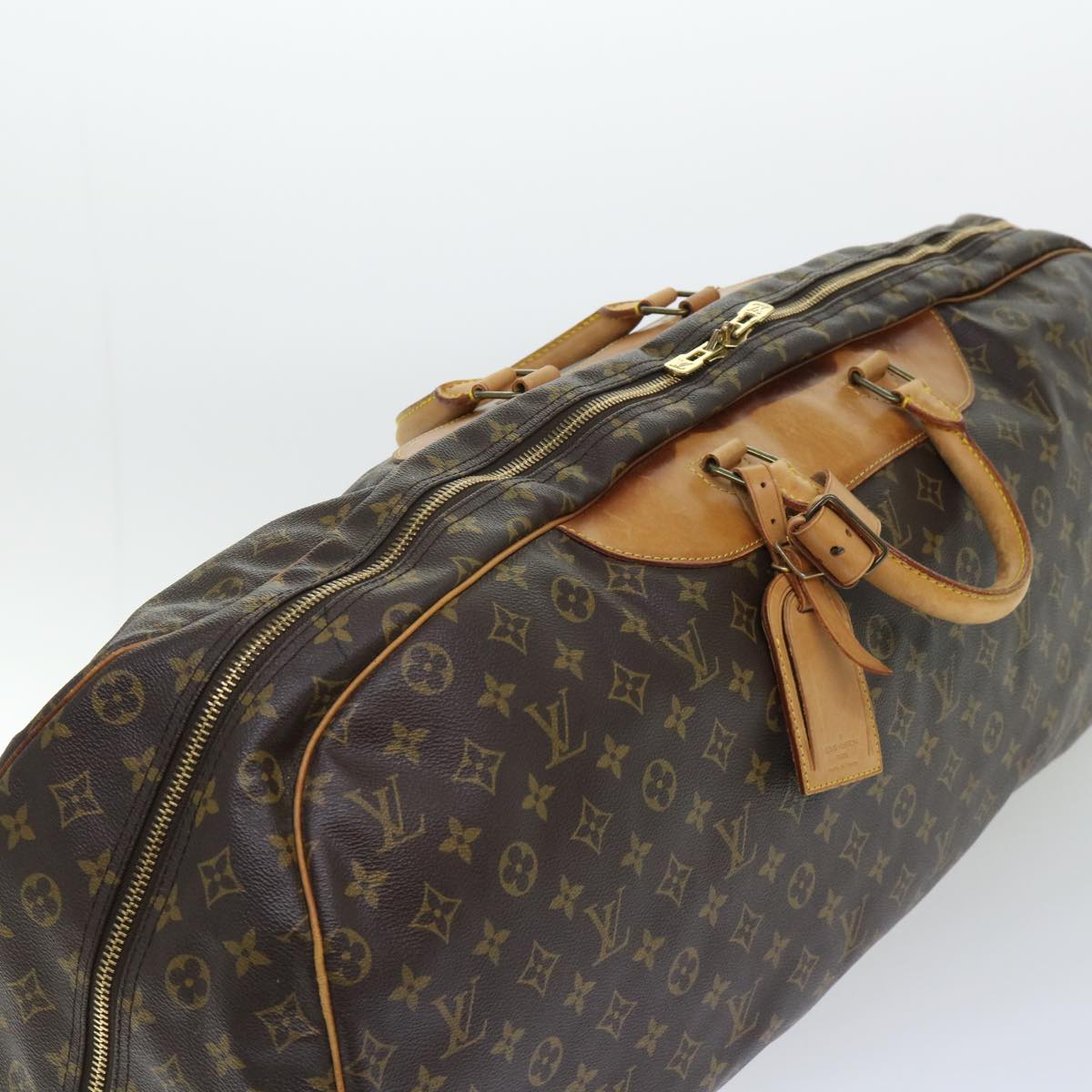 LOUIS VUITTON Monogram Sac Plein Air Long Boston Bag M41440 LV Auth 49621