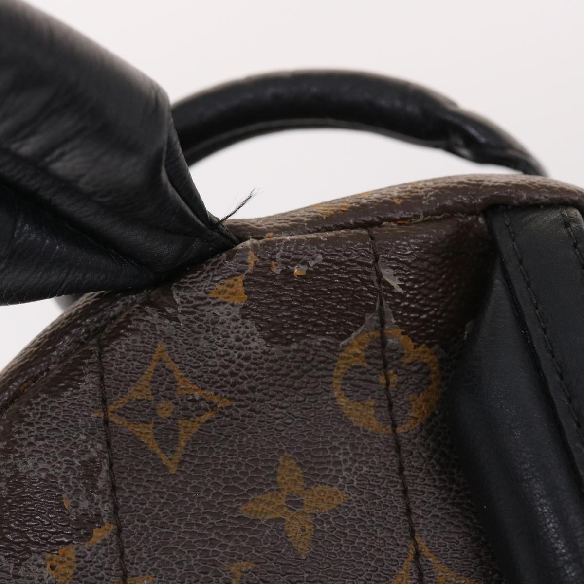 LOUIS VUITTON Monogram Reverse Palm Springs PM Backpack M43116 LV Auth 49637