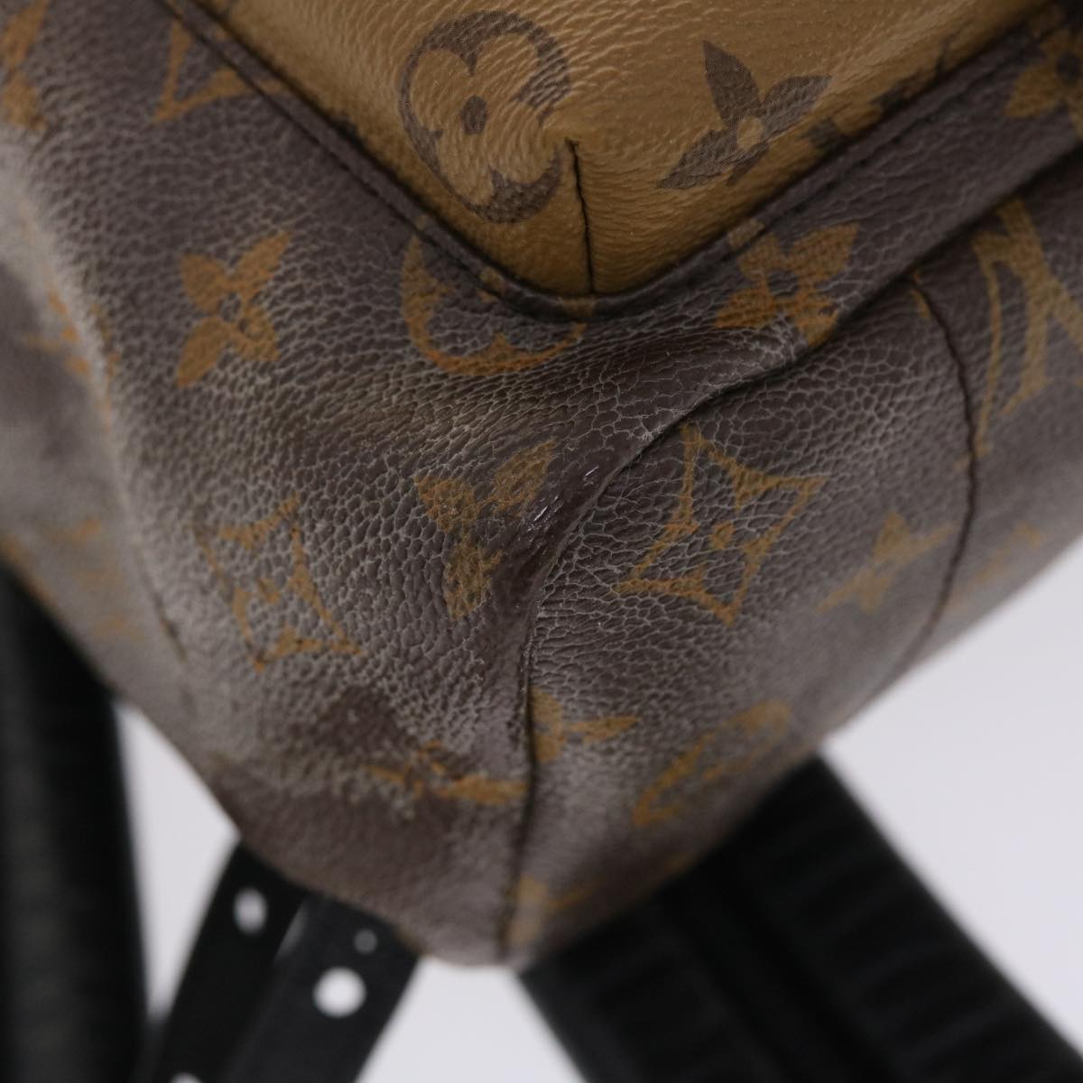 LOUIS VUITTON Monogram Reverse Palm Springs PM Backpack M43116 LV Auth 49637