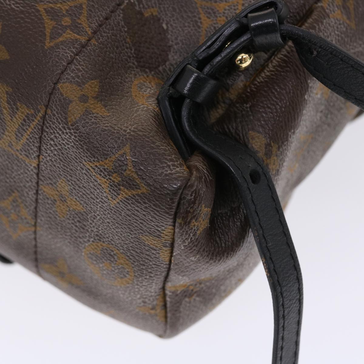 LOUIS VUITTON Monogram Reverse Palm Springs PM Backpack M43116 LV Auth 49637