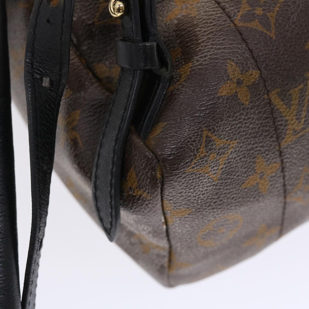 LOUIS VUITTON Monogram Reverse Palm Springs PM Backpack M43116 LV Auth 49637