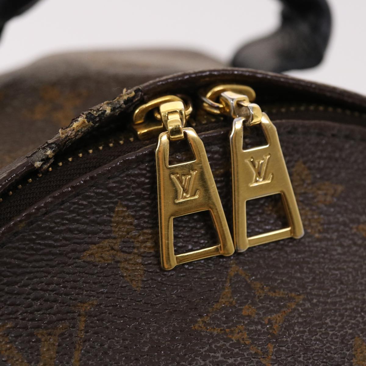 LOUIS VUITTON Monogram Reverse Palm Springs PM Backpack M43116 LV Auth 49637