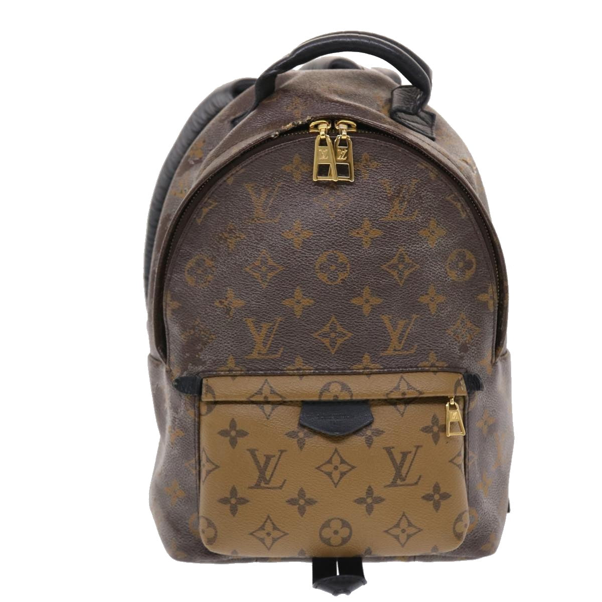 LOUIS VUITTON Monogram Reverse Palm Springs PM Backpack M43116 LV Auth 49637