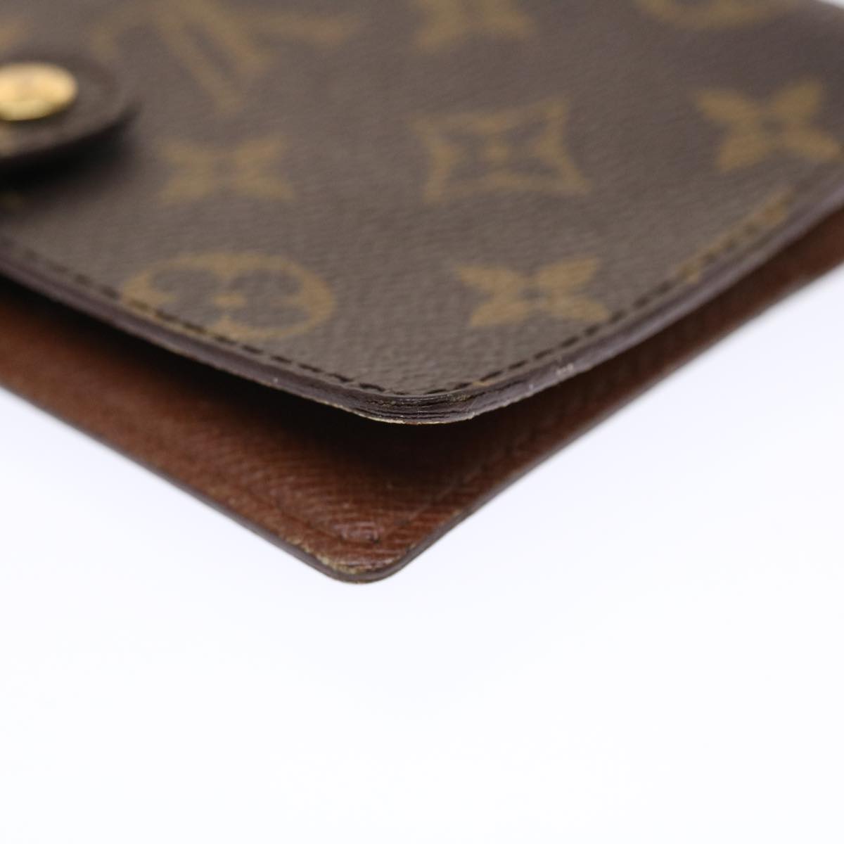 LOUIS VUITTON Monogram Agenda PM Day Planner Cover R20005 LV Auth 49645