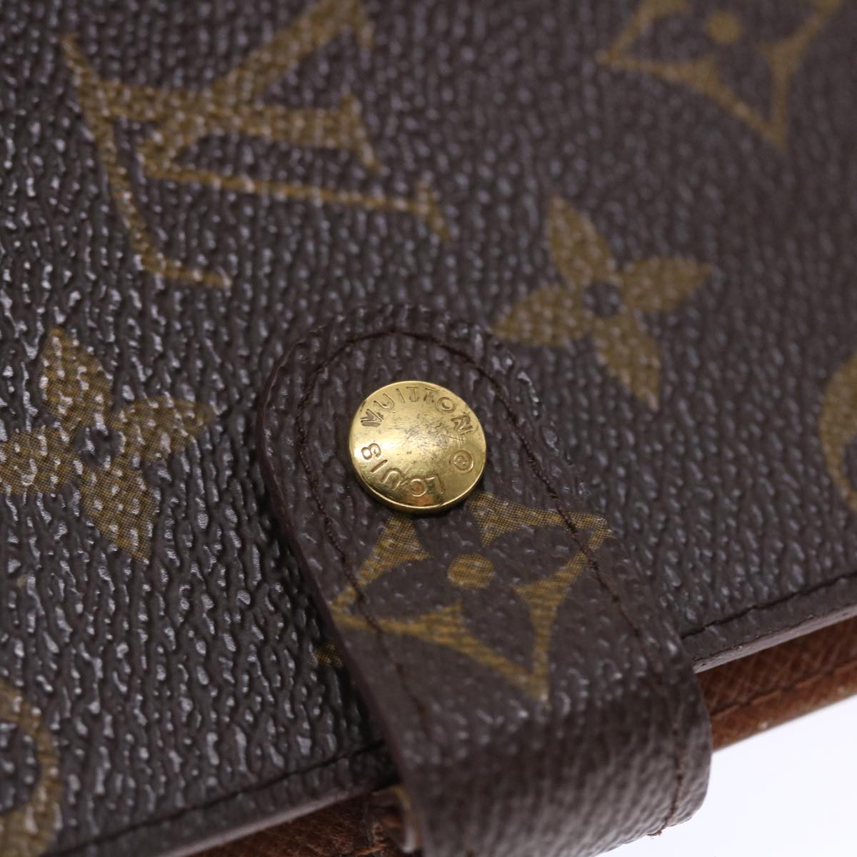 LOUIS VUITTON Monogram Agenda PM Day Planner Cover R20005 LV Auth 49645