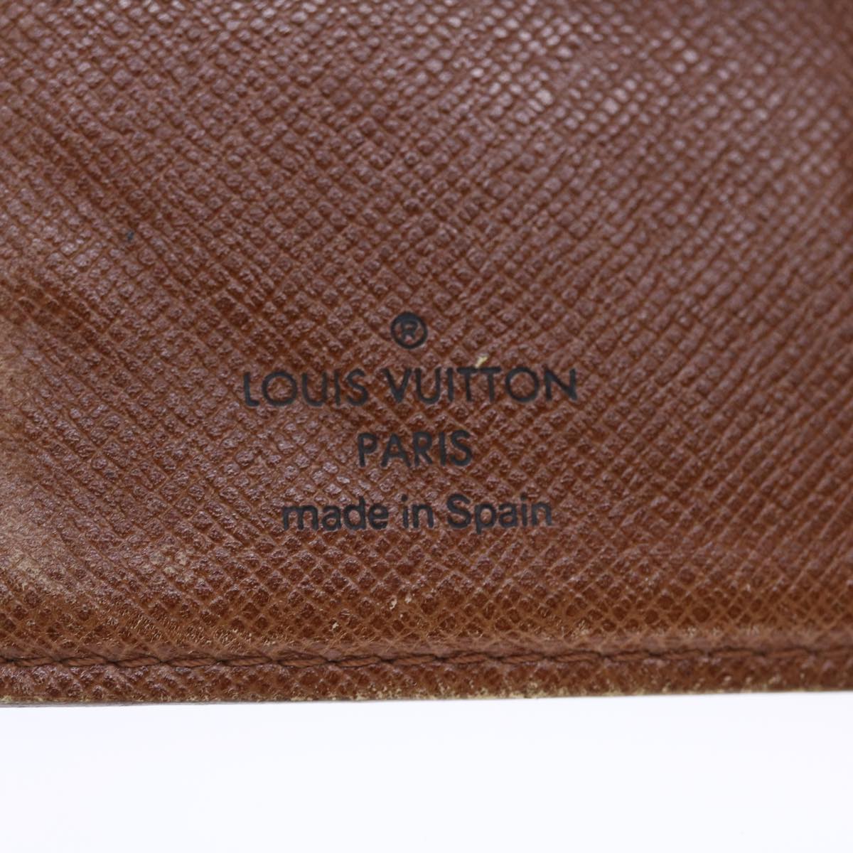 LOUIS VUITTON Monogram Agenda PM Day Planner Cover R20005 LV Auth 49645