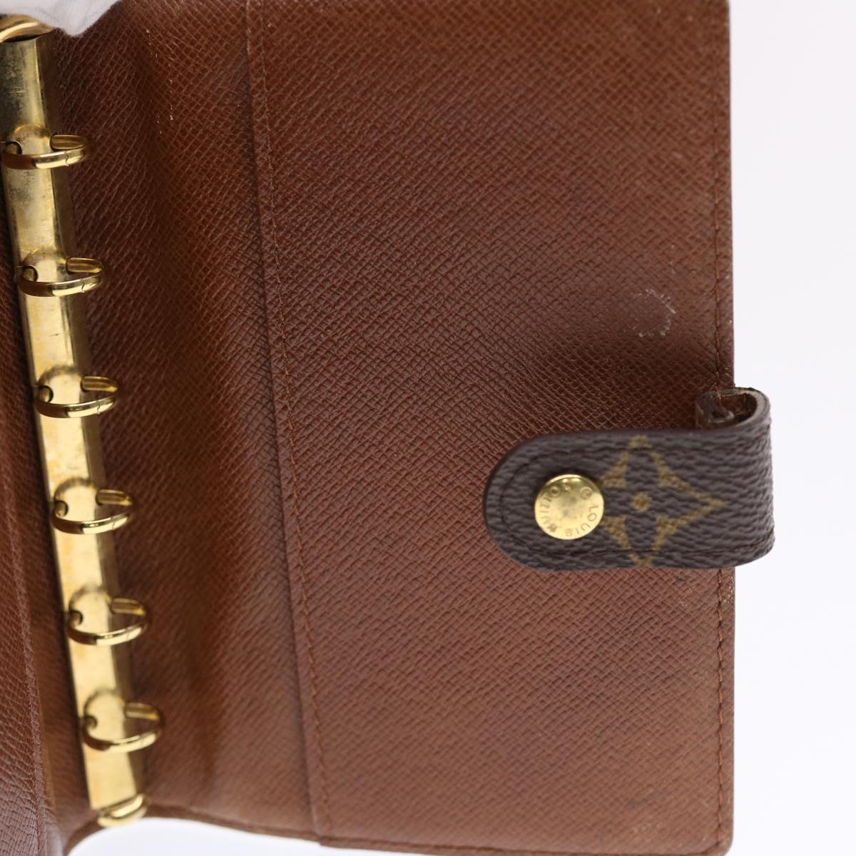 LOUIS VUITTON Monogram Agenda PM Day Planner Cover R20005 LV Auth 49645