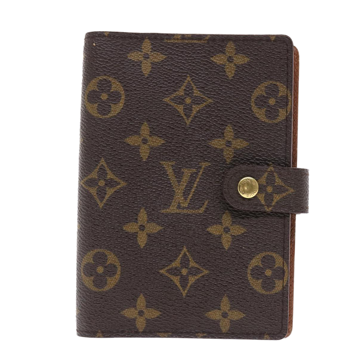 LOUIS VUITTON Monogram Agenda PM Day Planner Cover R20005 LV Auth 49645