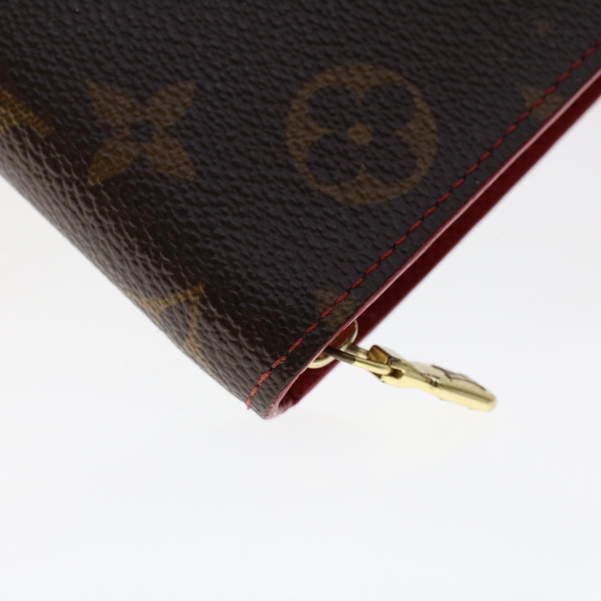 LOUIS VUITTON Monogram Cherry Porte Monnaie Zip Long Wallet M61727 Auth 49649A