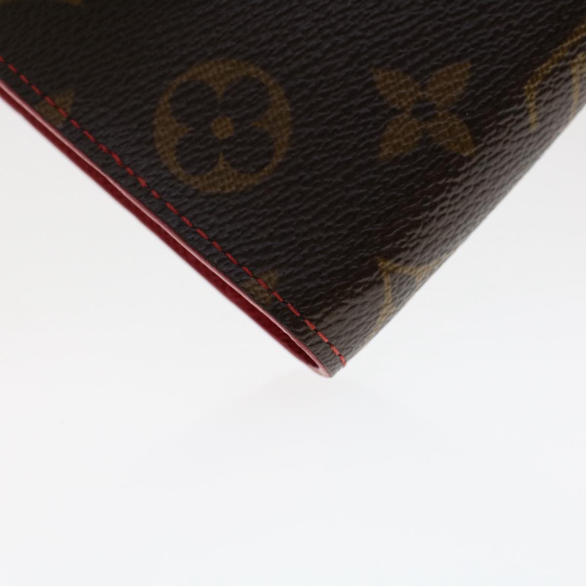 LOUIS VUITTON Monogram Cherry Porte Monnaie Zip Long Wallet M61727 Auth 49649A