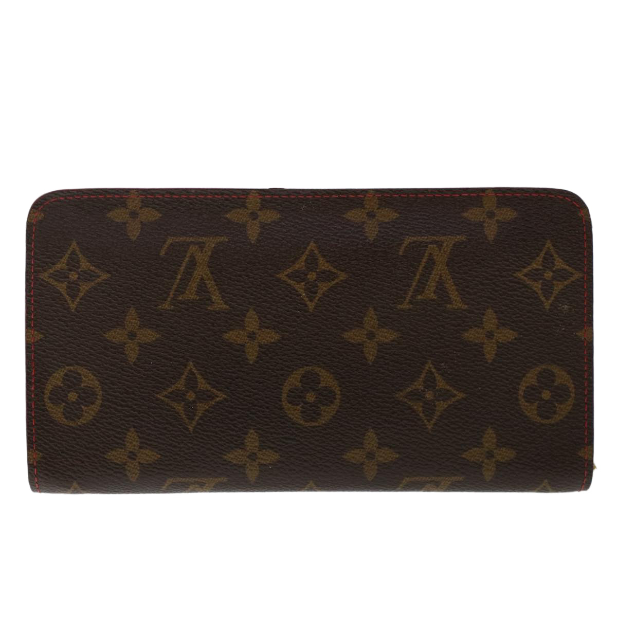 LOUIS VUITTON Monogram Cherry Porte Monnaie Zip Long Wallet M61727 Auth 49649A