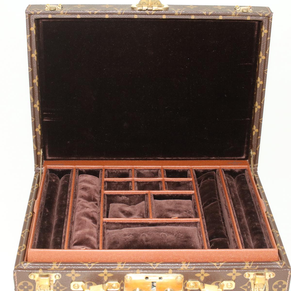 LOUIS VUITTON Monogram Boite Bijou Trunk M47120 LV Auth 49667SV