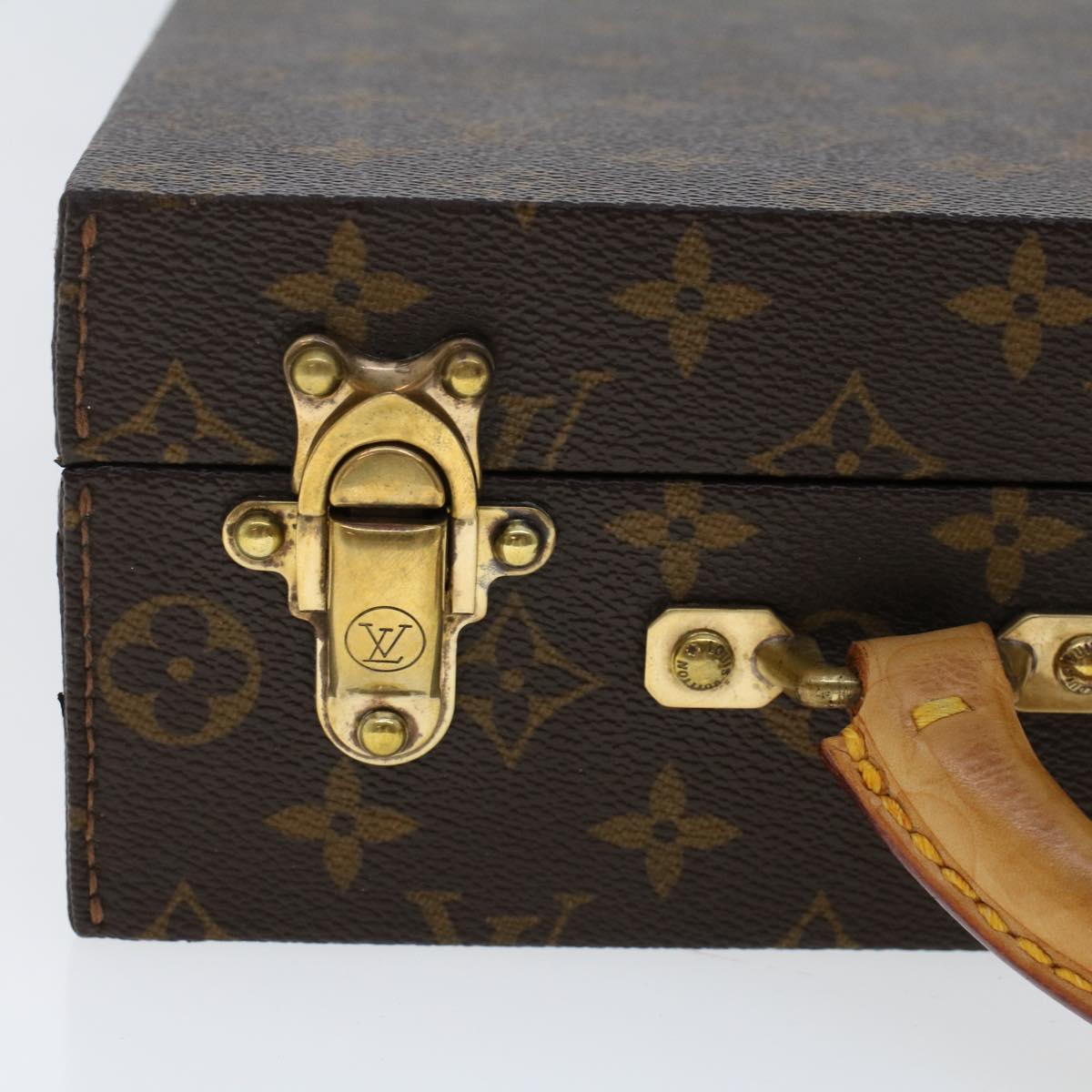 LOUIS VUITTON Monogram Boite Bijou Trunk M47120 LV Auth 49667SV