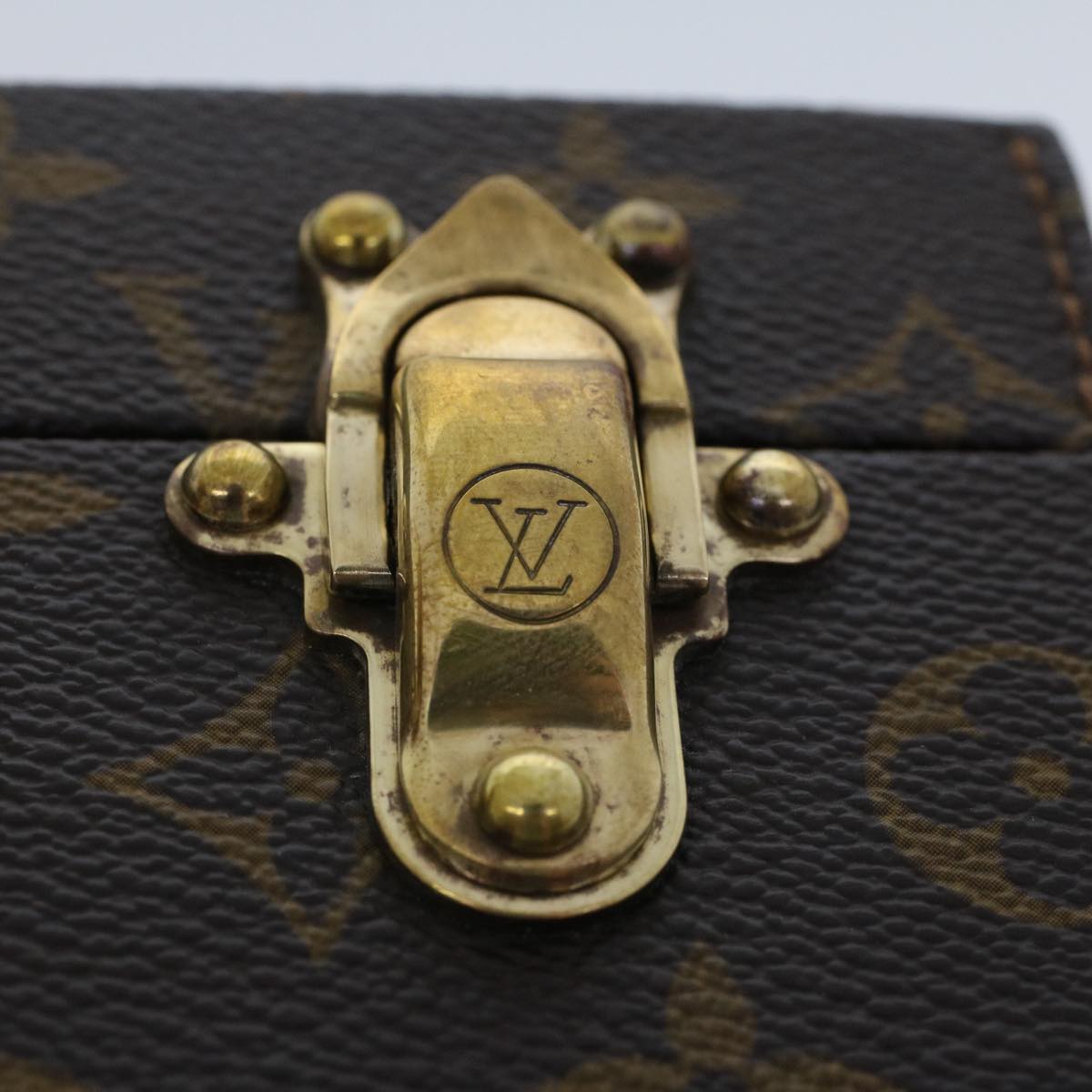 LOUIS VUITTON Monogram Boite Bijou Trunk M47120 LV Auth 49667A