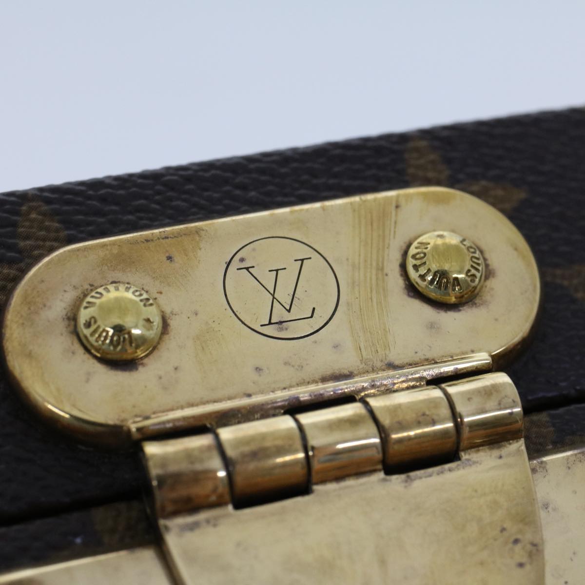 LOUIS VUITTON Monogram Boite Bijou Trunk M47120 LV Auth 49667SV