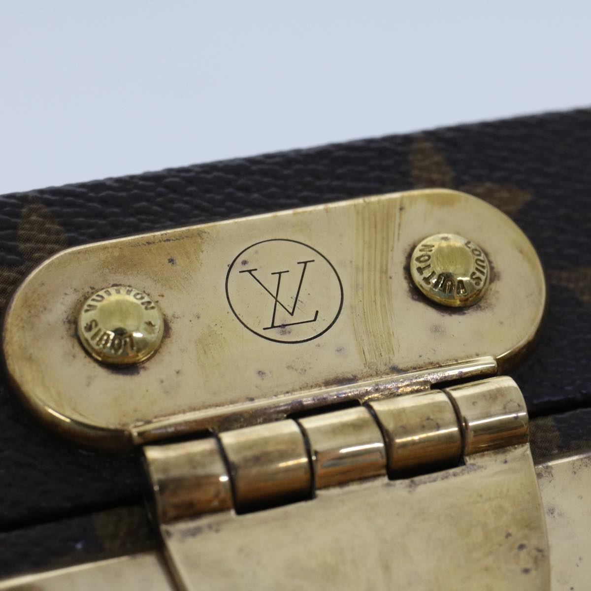 LOUIS VUITTON Monogram Boite Bijou Trunk M47120 LV Auth 49667A