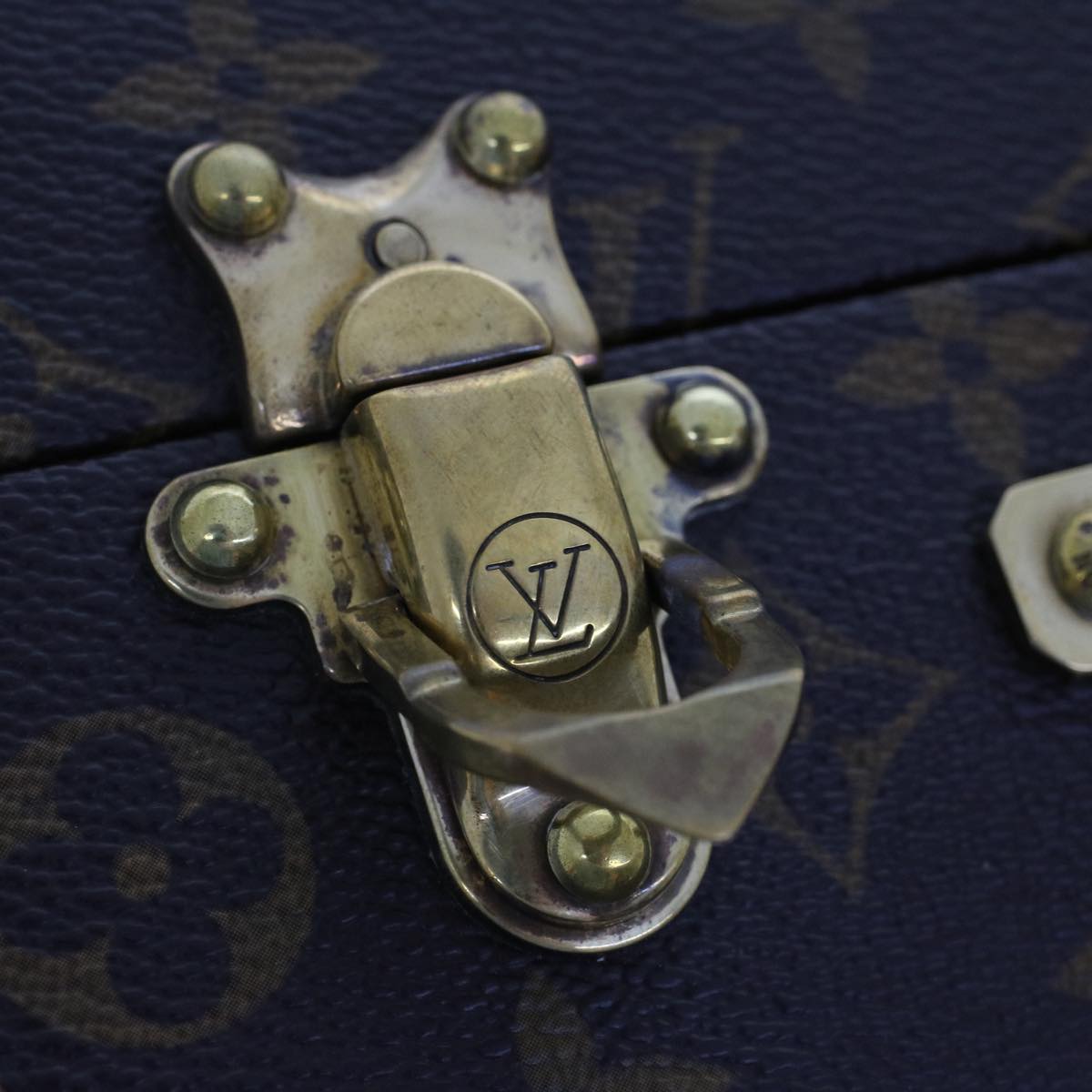 LOUIS VUITTON Monogram Boite Bijou Trunk M47120 LV Auth 49667A