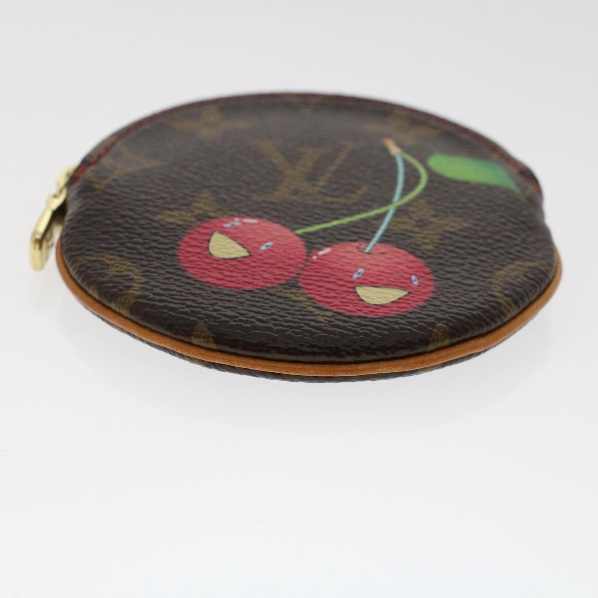 LOUIS VUITTON Monogram Cherry Porte Monnaie Ron Coin Purse M95043 LV Auth 49704