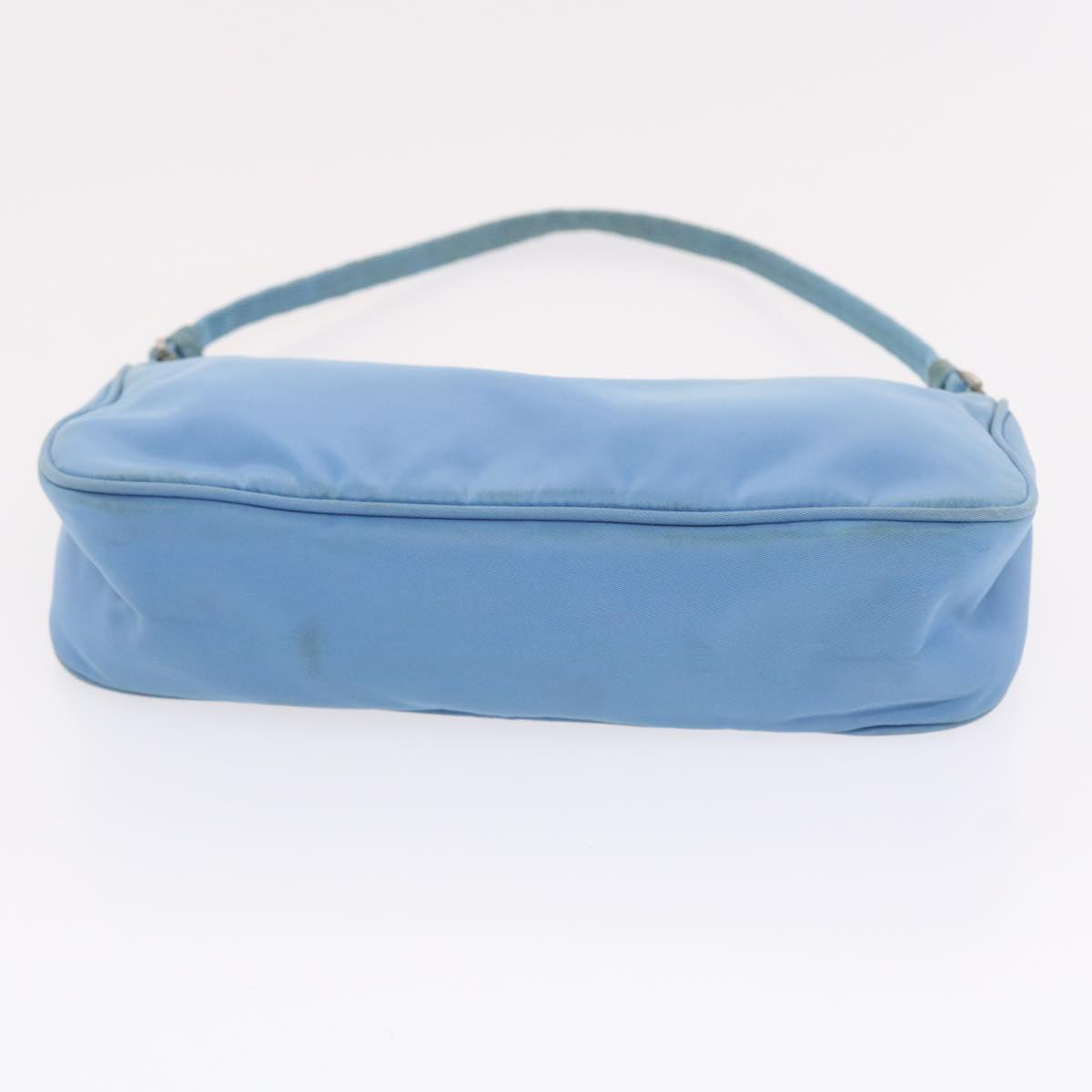 PRADA Accessory Pouch Nylon Light Blue Auth 49774