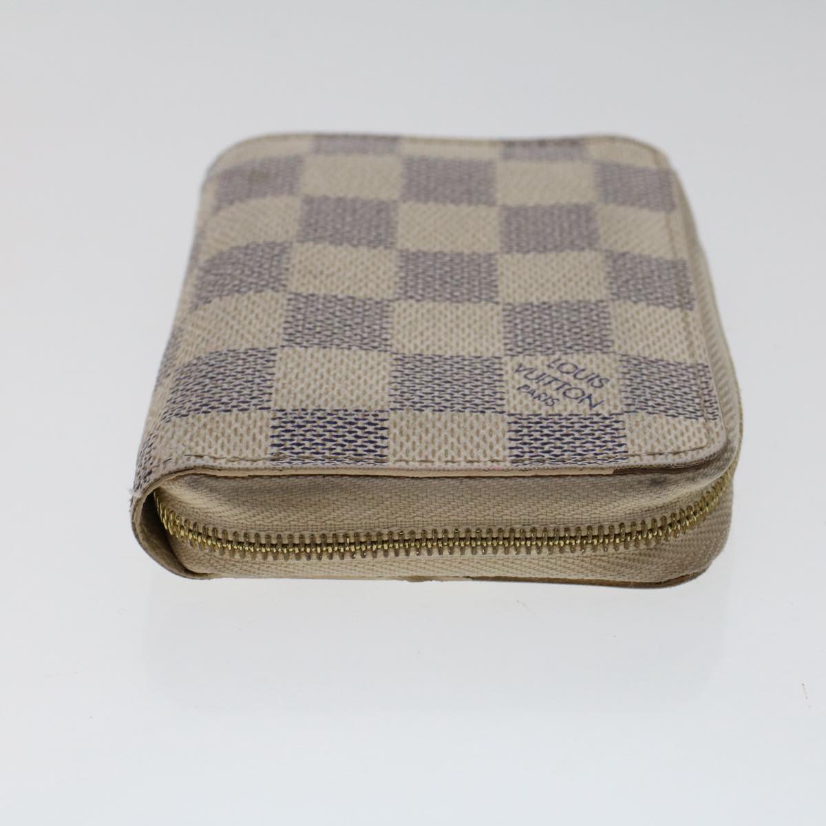 LOUIS VUITTON Damier Azur Zippy Coin Purse N63069 LV Auth 49860