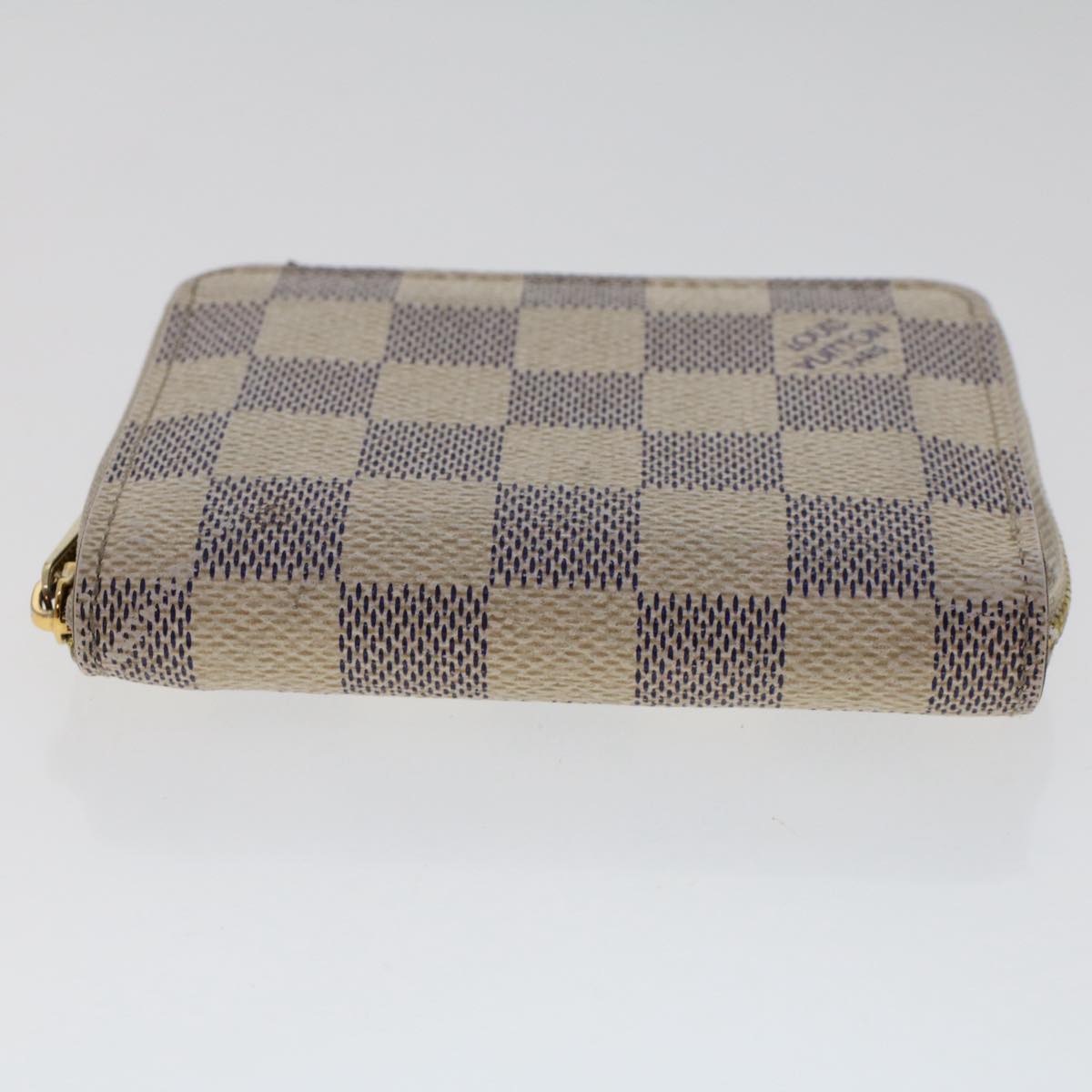 LOUIS VUITTON Damier Azur Zippy Coin Purse N63069 LV Auth 49860