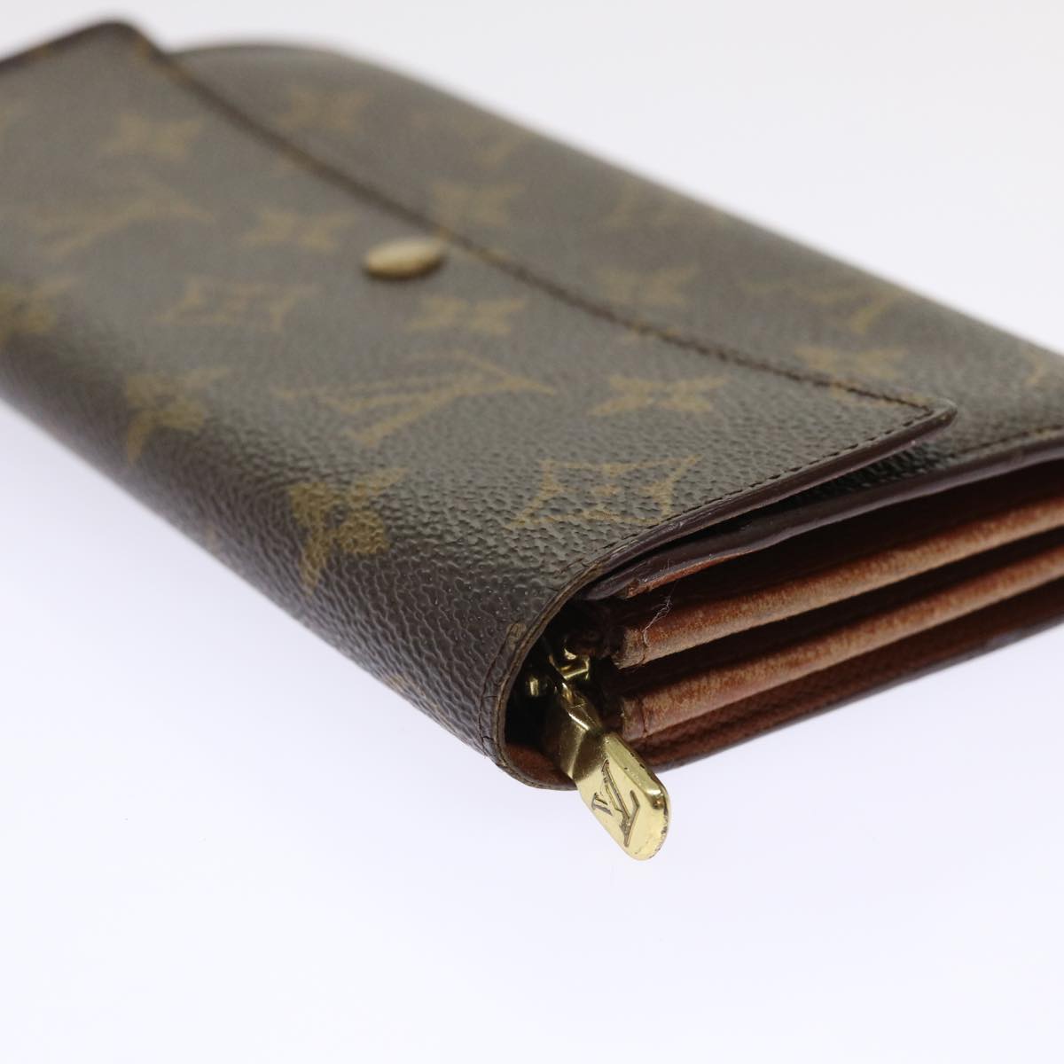 LOUIS VUITTON Monogram Portefeuille Sarah Long Wallet M60531 LV Auth 49946