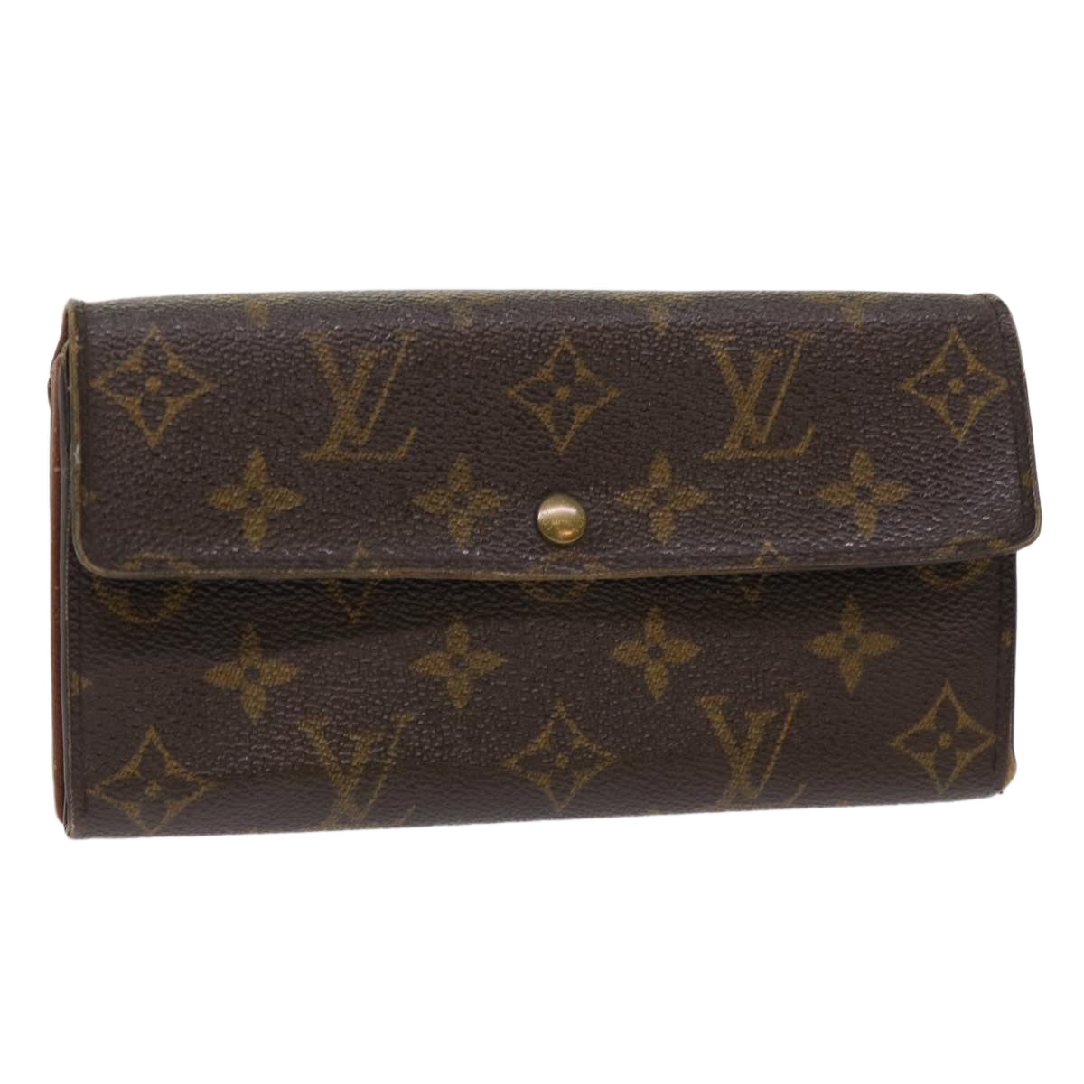 LOUIS VUITTON Monogram Portefeuille Sarah Long Wallet M60531 LV Auth 49947