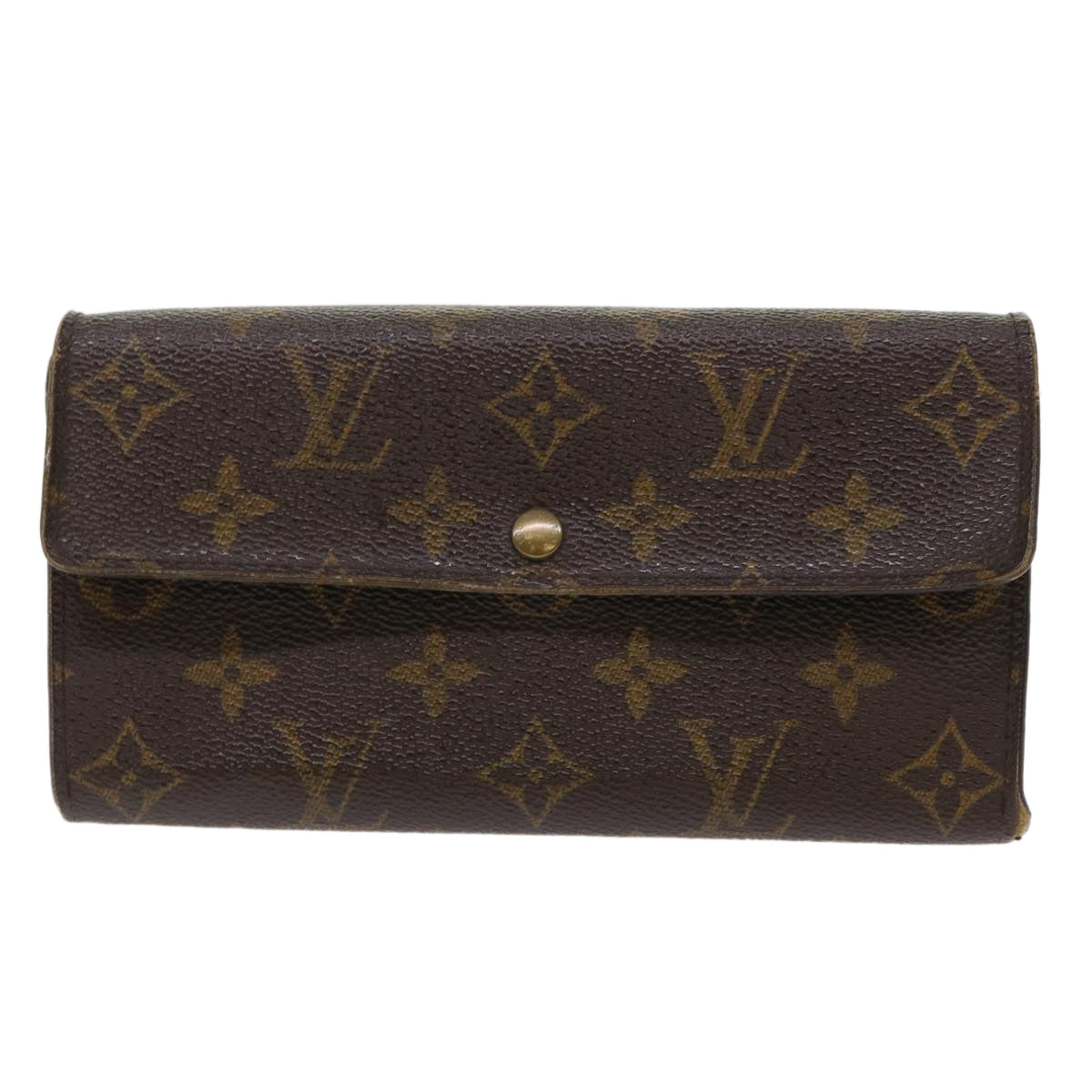 LOUIS VUITTON Monogram Portefeuille Sarah Long Wallet M60531 LV Auth 49947