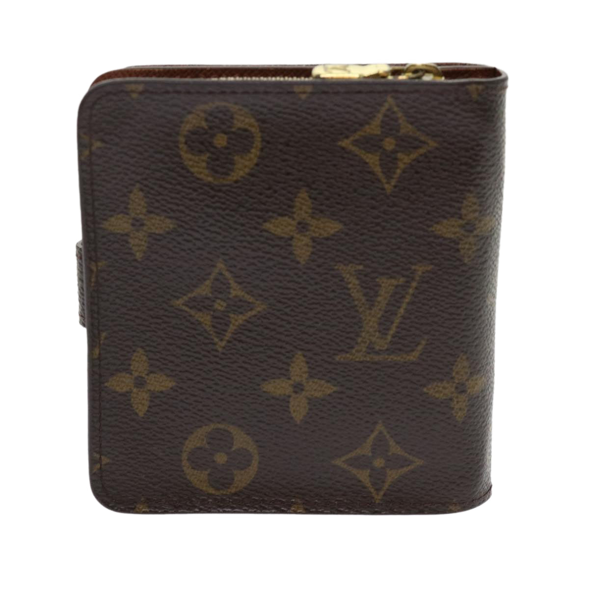 LOUIS VUITTON Monogram Compact Zip Wallet M61667 LV Auth 49948