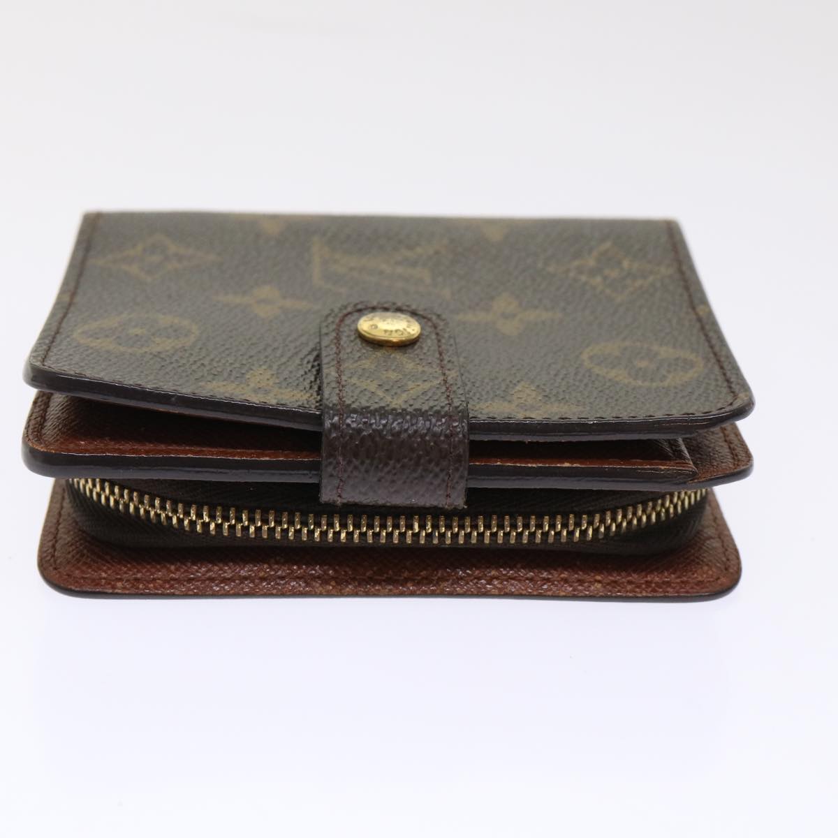 LOUIS VUITTON Monogram Compact Zip Wallet M61667 LV Auth 49948