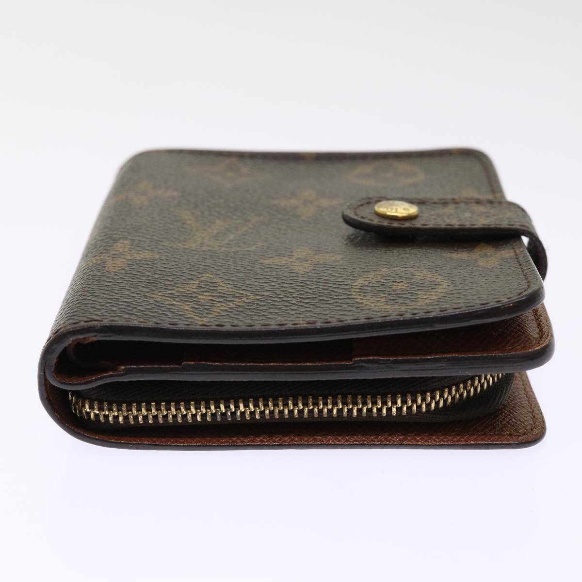 LOUIS VUITTON Monogram Compact Zip Wallet M61667 LV Auth 49948